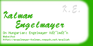 kalman engelmayer business card